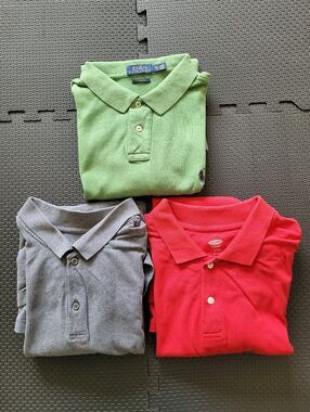 3 XL Men's Polo Shirts.